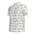 thumbnail image 2 of Balery Hand Drawn Squirrel Printed Men’s Short Sleeve Polo Shirt, Midweight Men's Shirt,Golf Polo shirts -X-Large, 2 of 9