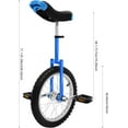 thumbnail image 2 of Outdoor Wheel Unicycle, 16inch One Wheel Bike Adjustable Seat Exercise Bicycle for 7-60 Years Old, Outdoor Sports Fitness Exercise Unicycle,Balance Training, Talent Performance, Etc, 2 of 9
