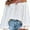White, variant on ZOELNIC Women's Off Shoulder Top Ruffle Long Sleeve Chiffon Blouse Casual Loose Shirts, XS