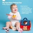 thumbnail image 2 of Toys 6-12 Months - Surprise Barn with Stuffed Farm Animals, Rattle, Crinkle Paper, Mirror - Montessori Toys for 6 Month Old Babies, Sensory Balls Toddlers 1-3, 1 Year Old Boy Girl Gifts, 2 of 9