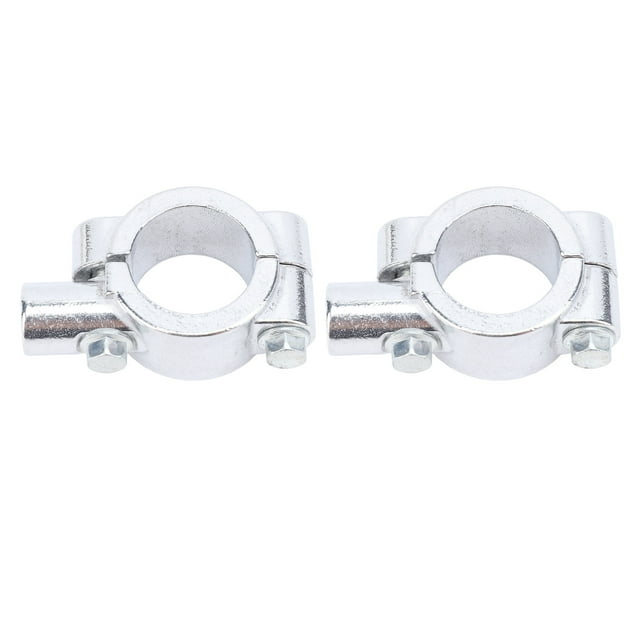 2PCS Motorcycle Mirror Mount Clamp, Aluminum Handlebar Rearview Mirror Adapter for Motorbike ATV Scooter Project Bikes