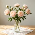 thumbnail image 6 of Yhmxh Artificial Peony Flower Stems, 29.52in Long Stems Real Touch Silk Peonies, Realistic Peony Branches Arrangement Peony Flower for Christmas Home Vase Party Wedding Bouquet Decor, 6 of 6