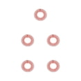 thumbnail image 3 of Langgg Peigne Extensible à Dents Circulaires Complètes avec Strass pour Filles, Bandeau Flexible pour Cheveux, Rouge 5Set, 3 of 6