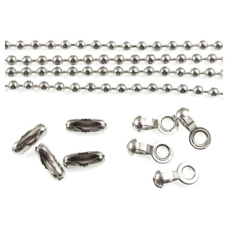 

Make Your Own Ceiling Fan Pull Extender Set 18 Stainless Steel Chain & Connectors (4 Pack)