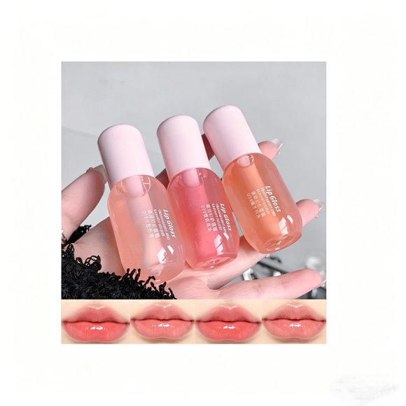 Set de Brillos Labiales Baorder 3 Piezas Sabor Frutal Hidratante