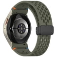 thumbnail image 5 of BotaniNest 22MM FE Silicone Sports Watch Band With Fold Over Clasp Breathable Hole Design, 5 of 5