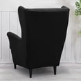 thumbnail image 4 of DYStyle Spandex Stretch Wingback Armchair Chair Cover Furniture Protector Slipcover(Chair Cover*1+Seat Cover*1), 4 of 6