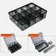 thumbnail image 3 of Caja de tornillos multifunción con compartimentos para guardar joyas, para manualidades con cuentas 12 rejillas L, 3 of 9