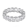 thumbnail image 2 of Unisex Thin 18K Designer Natural Diamonds Eternity Ring (White Gold Size 8), 2 of 3