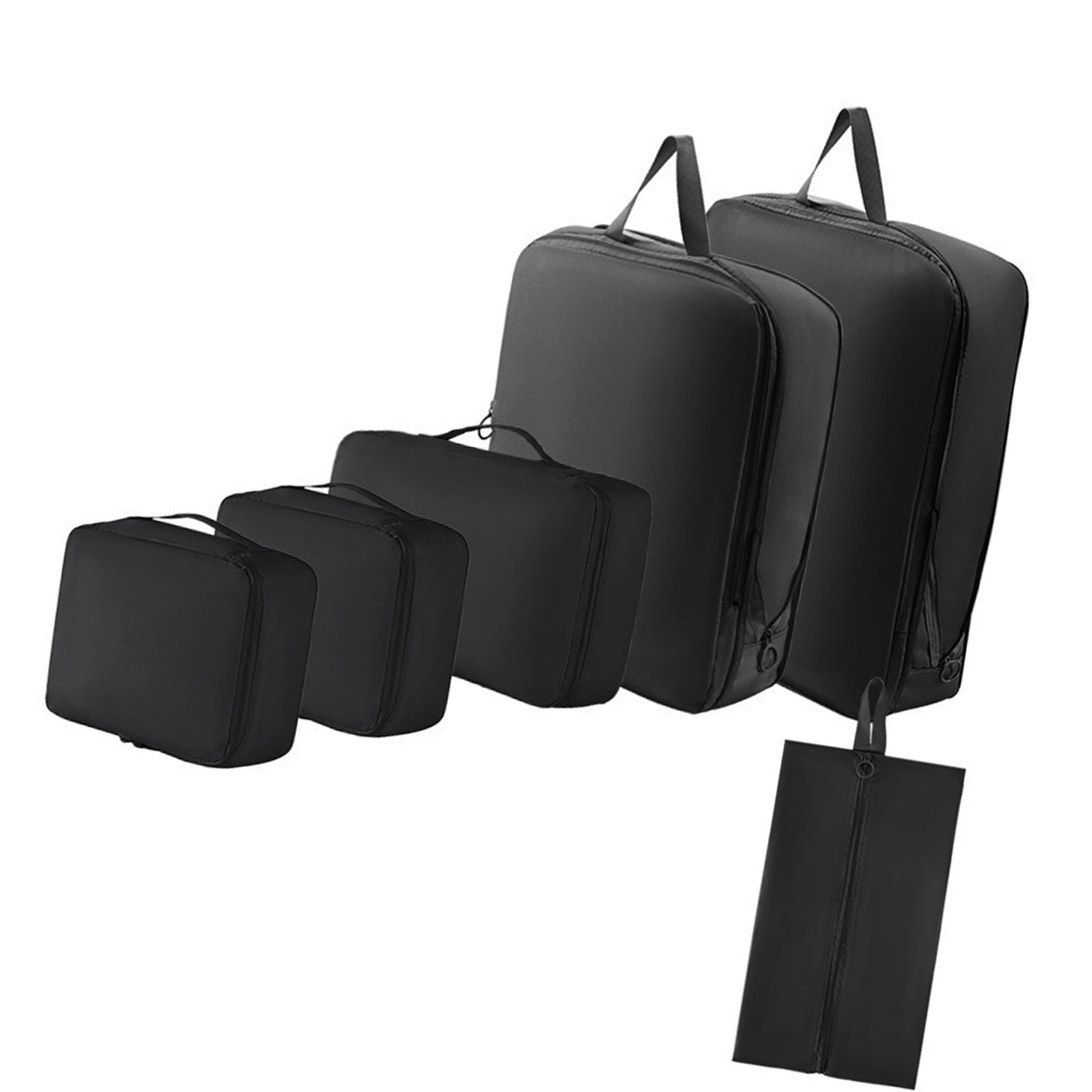 6Pcs Travel Organizers Set For Luggage Essential Packing Cubes Set Sturdy Luggage Organization Bag for Family Trip