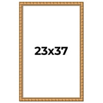 23x37 Frame Gold Real Wood Picture Frame Width 1.5 inches | Interior Frame Depth 0.5 inches |
