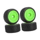thumbnail image 4 of 4x Llantas RC Neumáticos Ruedas Repuestos Caucho Profesional DIY Modificado Reemplazo Verde, 4 of 5