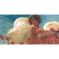 thumbnail image 2 of Plinio Nomellini 14x9 Gold Ornate Wood Frame and Double Matted Museum Art Print Titled - Daydreaming, 2 of 4