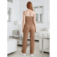 thumbnail image 3 of Conjunto Moderno 2 Piezas, Top de Tirantes y Pantalón Acampanado, Look Sofisticado Y Casual para Mujer, 3 of 5