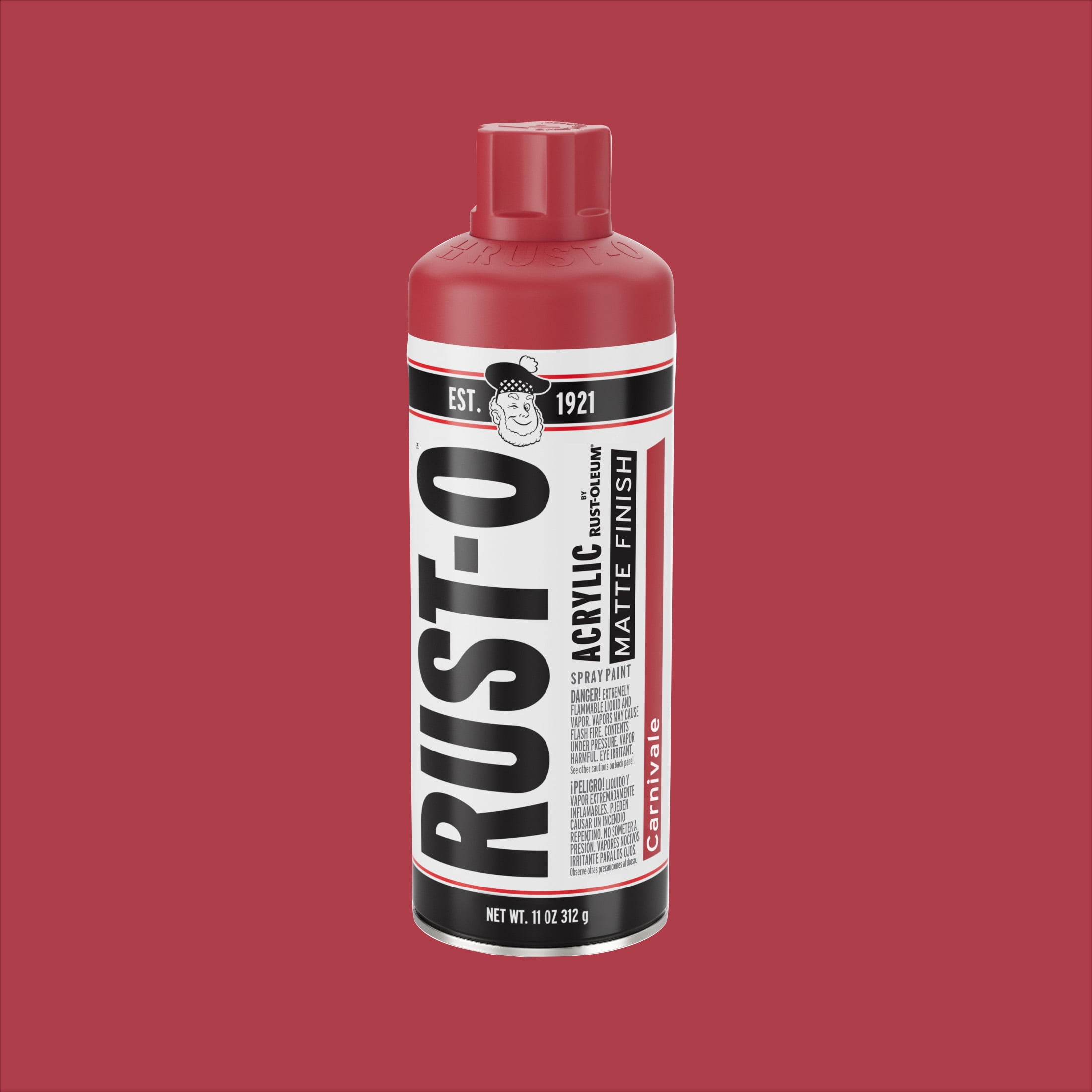 (2 pack) Carnivale, Rust-Oleum Rust-O Acrylic Matte Spray Paint-392216, 11 oz