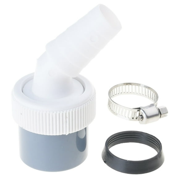 Laundry Drain Hose Adapter Corrosion Proof Clamp Small Space Installation