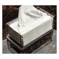 thumbnail image 4 of Soporte para Caja de Pañuelos de Acrílico Transparente con Cubierta, Caja Dispensadora de Pañuelos Faciales para Encimera, Hoja Secadora de Plástico Transparente A, 4 of 5