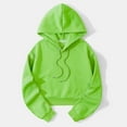 thumbnail image 2 of Fall Blouses for Women 2024 Long Sleeve Plus Size Tops for Women Casual Short Hooded Drawstring Sports Sweatshirts, 2 of 6