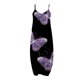thumbnail image 4 of Vestido largo de playa ajustado con estampado Floral a rayas sin mangas con cuello en V y cintura media a la moda para mujer Pompotops ghjkhdj8355, 4 of 5