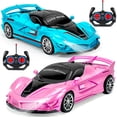 thumbnail image 1 of Control remoto Bloolilies para coche, paquete de 2 unidades, escala 1:18, rosa y azul, 1 of 7