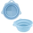thumbnail image 1 of Limpiador de Pinceles Plegable, Paquete de 2, Vaso de Enjuague para Pintura Acrílica, Acuarela y Óleo, Color Azul., 1 of 7