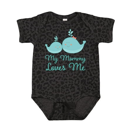 

Inktastic My Mommy Loves Me Whale Gift Baby Boy or Baby Girl Bodysuit