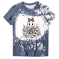 thumbnail image 5 of COMVALUE Plus Size Halloween Shirts for Women: Spooky Season Graphic T-Shirt Cute Pumpkin Print Oversized Fall Tee Tops Blue 3XL, 5 of 5