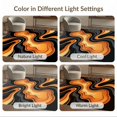 thumbnail image 7 of ODIKA 4'x6' Ultra-Soft Area Rug, Orange Abstract Mid-Century Fluid Retro Biomorphic Design with Curves Washable, Bare feet friendly, Silk-Touch for Bedroom Home office, 7 of 7