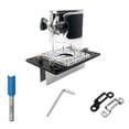 thumbnail image 2 of 2 in 1 Fastener Slotting Bracket Woodworking Router Base 65mm Trimming Machine Base Slotting Locator with Milling Cutter for Cabinet Wardrobe Furniture Shoe Rack, 2 of 7