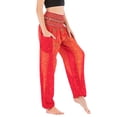 thumbnail image 3 of Defitshape Women's Harem Boho Pants Yoga Hippie Jogger Genie Pants with Pocket Smocked Waist Cool Summer Beach Trousers Bohemian Parachute Elastic Waist High Waisted Patterned1 One Size, 3 of 5