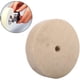 thumbnail image 2 of Rueda de pulido de fieltro de lana Rueda de pulido de lana Disco de pulidor de fieltro suave redondo Beige 4 pulgadas/10 cm,11 Feliz Sencillez, 2 of 4