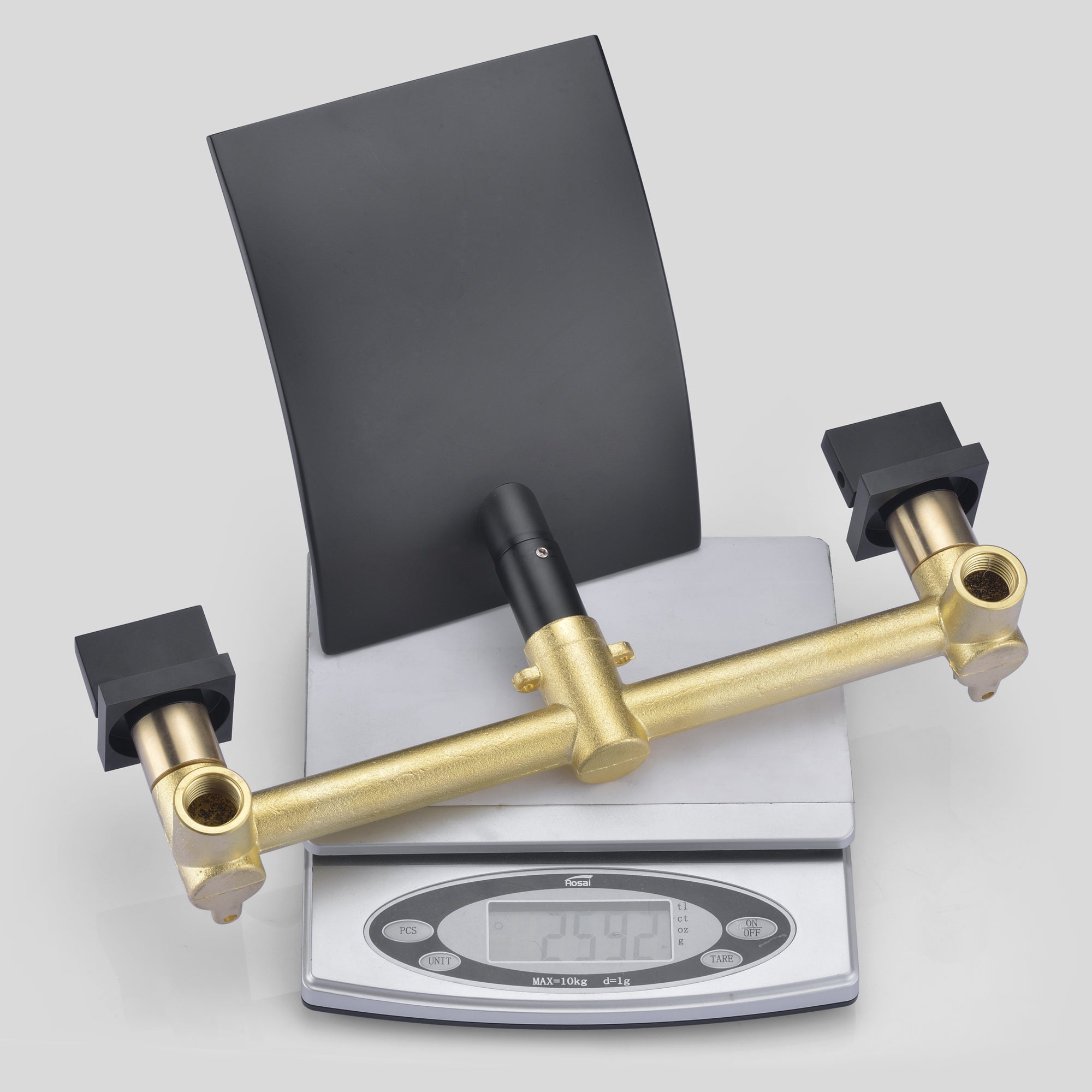 High Flow Wall Mount Waterfall Bath Tub Filler Faucet Matte Black,SUMERAIN