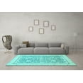 thumbnail image 3 of Ahgly Company Indoor Rectangle Oriental Light Blue Traditional Area Rugs, 5' x 8', 3 of 4