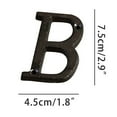 thumbnail image 2 of SUGARMOM 3 Inch House Letter  Address Letter for Outdoor Signs  Cast Iron Metal Number  Vintage Solid Metal Mailbox Letter Number  Black Home Letter Y, 2 of 7