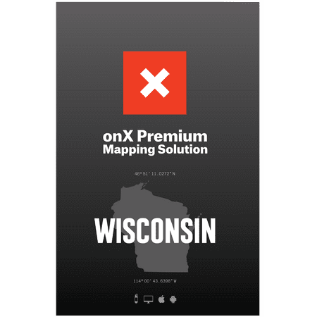 Wisconsin Hunting Maps: onX Hunt Chip for Garmin GPS - Public & Private Land Ownership - Game Management Units & Zones - Includes Premium Membership for onX Hunting App for iPhone, Android &