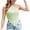 Green, variant on Lindreshi Tank Tops for Women Women's Casual Fashion Knitting Color Contrast Bandage Backless Tank Tops