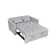 thumbnail image 5 of Hommoo 3 in 1 Convertible Pull Out Sofa Bed, Loveseat Sleeper Sofa, Light Gray, 5 of 7