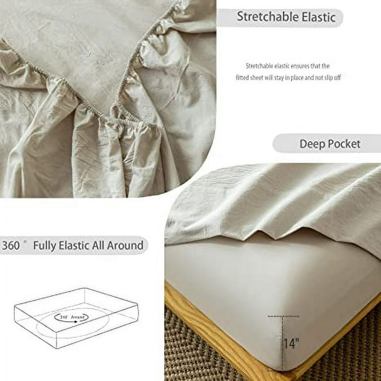 1pc Winter Warm Fitted Sheet Elastic Thick Bed Sheets Non-slip