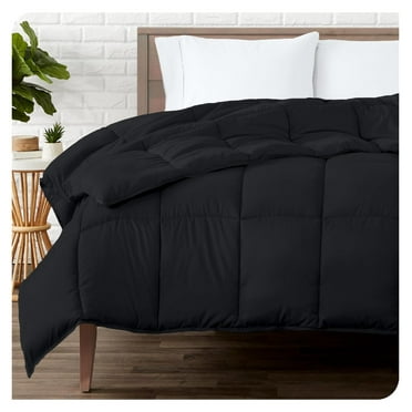 saney Duvet Insert Comforter - Full Size - Goose Down Alternative - Ultra-Soft - Premium 1800 Series - All Season Warmth - Bedding Comforter (Full, Black)