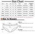 thumbnail image 2 of Fewfanhot Women's Solid Color Ice Silk Underwear Lingerie Panties - High Waisted Soft and Comfortable Panties for Everyday Wear, 2 of 2