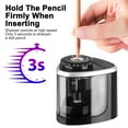 thumbnail image 2 of Handheld Automatic Battery Operated Electric Pencil Sharpeners,Black, 2 of 8
