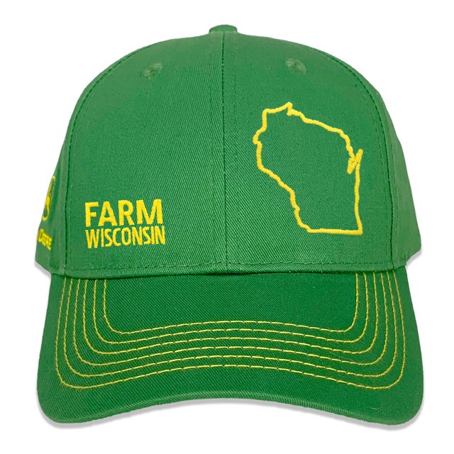 Sombrero John Deere Farm State Pride de sarga integral verde/amarillo