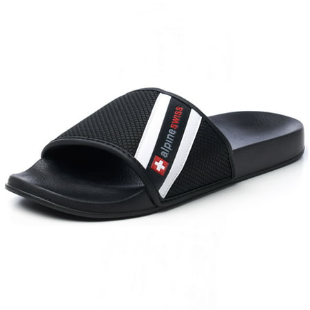 Alpine Swiss Mens Athletic Comfort Slide Sandals EVA Flip Flops Foam (Best Athletic Sandals For Walking)