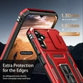 thumbnail image 5 of for Samsung Galaxy A15 Case with Upgraded Sliding Camera Lens Cover and Strong  Kickstand - -Grade Shockproof Protective Phone Case for Women Girls - Red, 5 of 13