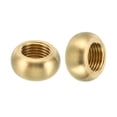 thumbnail image 4 of Unique Bargains M10x1 Écrou Rond, Lot de 5 Écrou Plat en Laiton Massif Vis Fine 16mmx8mm, 4 of 6