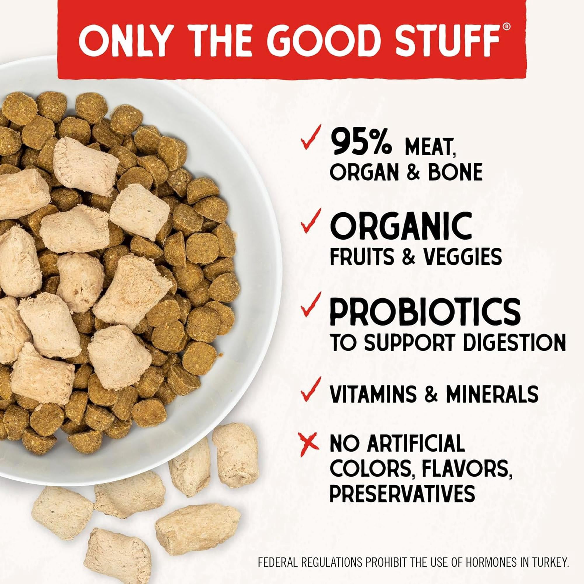 Stella & Chewy's Freeze-Dried Raw Meal Mixers Dog Food Topper - Tantalizing Turkey Recipe - 1 Ounce Bag