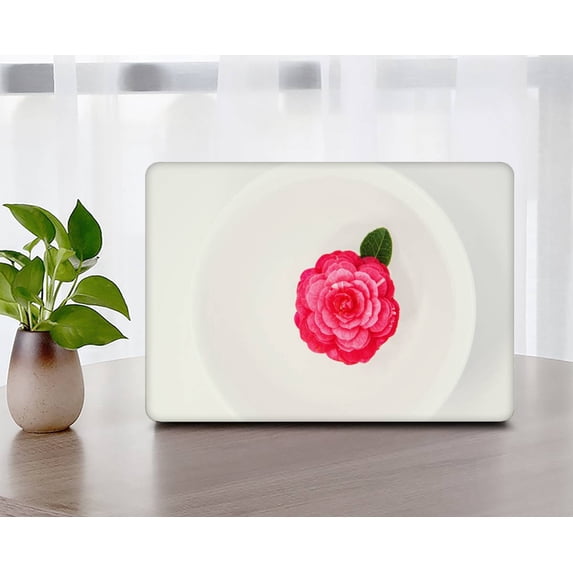 Protective Case Hard Cover for MacBook Air 13.6 inchs with Retina Display Touch ID Type C Cable Tie Model: A2681 m2 (Rose series 0489)