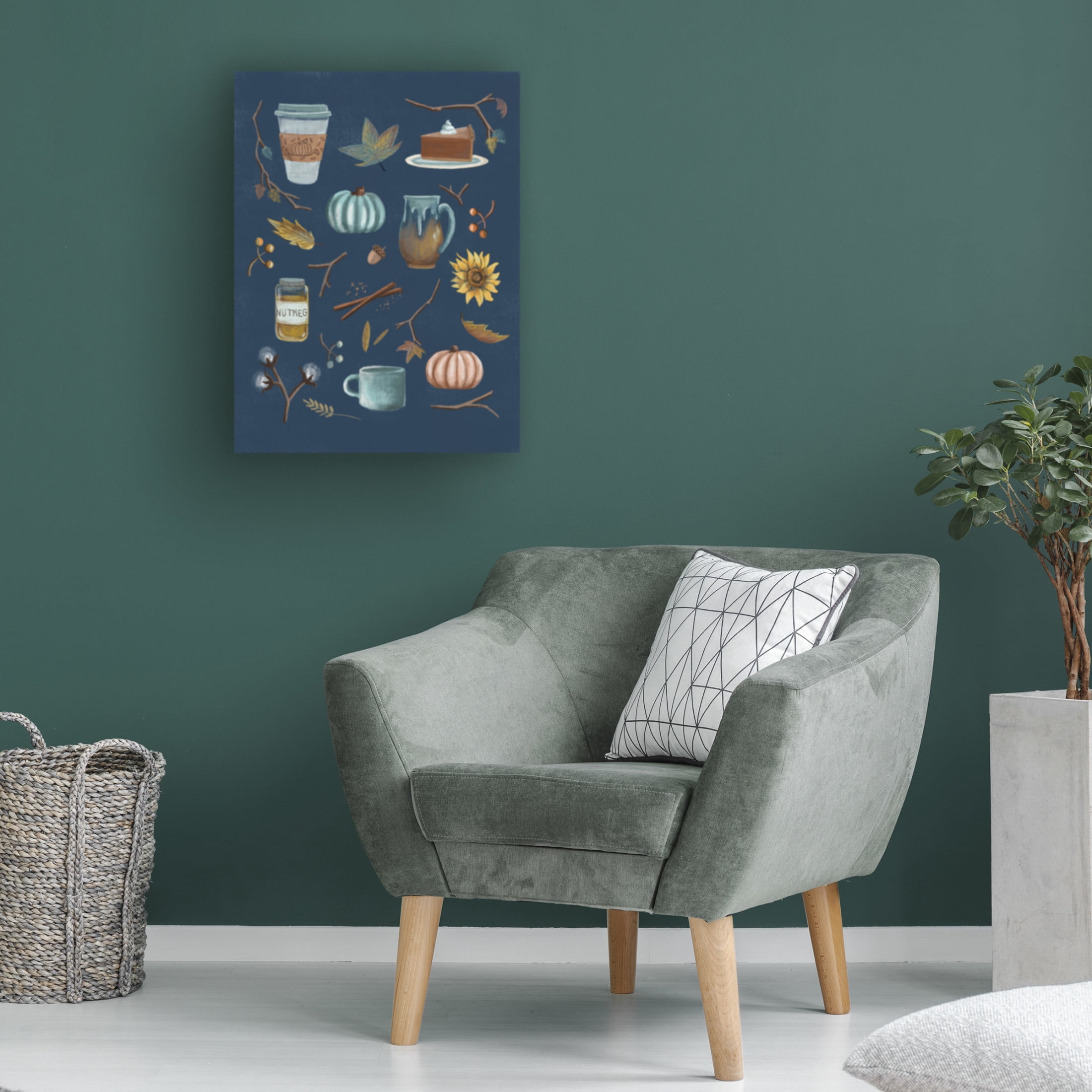 Canvas Wall Art - Christine Rotolo 'Pumpkin Spice 4' Wall Art for Living Room, Bedroom, or Office Décor by Trademark Fine Art - 14 x 19 Inches