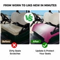 thumbnail image 4 of Golf Cart Seat Covers for 2 Seater,Rose Red Ombre Microfiber Cart Seat Towel Blanket,Pink White Gradient Modern Abstract Art Absorbent Breathable NonSlip Bench Seats Protector for Golf Course 51"x31", 4 of 9