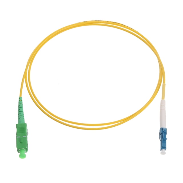 Unique Bargains 1Pcs 3.3Ft Single Mode Simplex Fiber Optic Patch Cable LSZH Fiber Jumper Optical LC/UPC to SC/APC for Router Switches